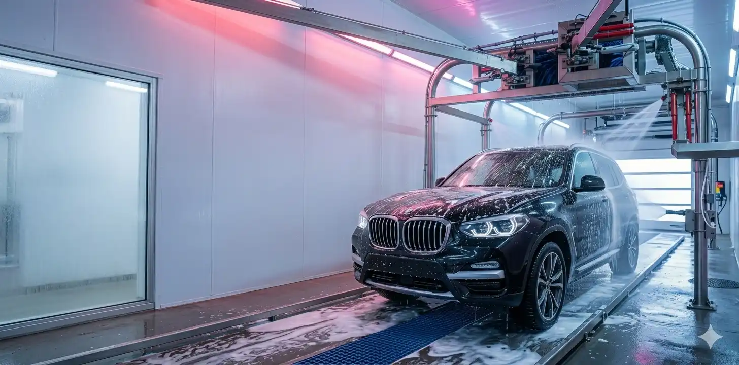 Professional car wash facility