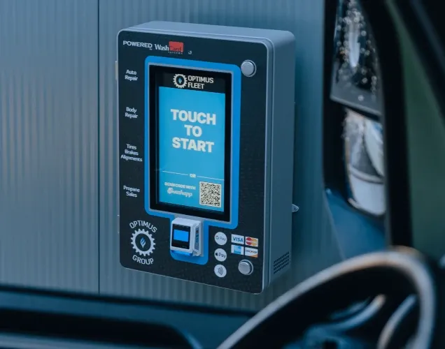 D&S self-serve car wash pay station