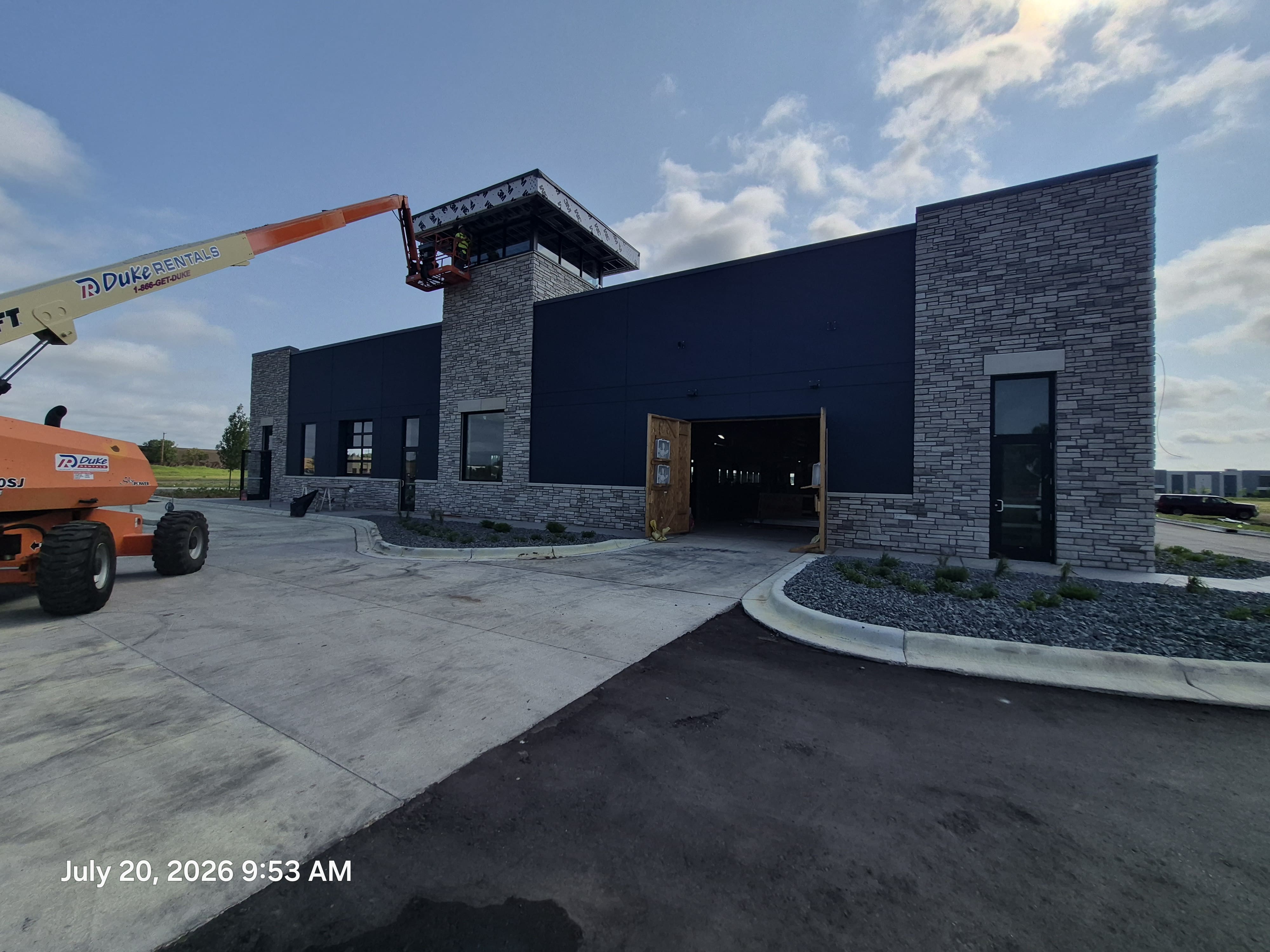 World's Longest Carwash construction — job site photo