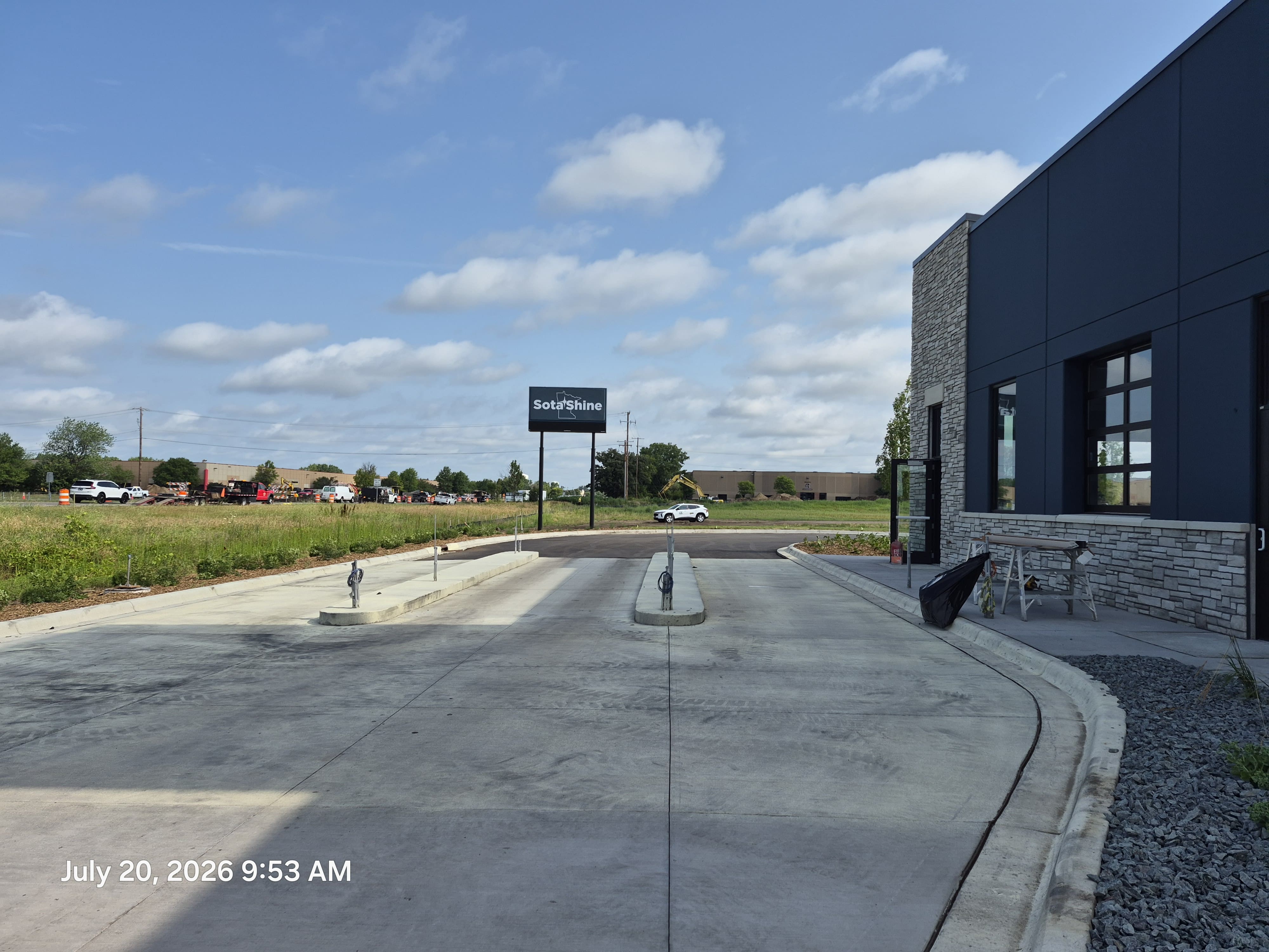 World's Longest Carwash construction — job site photo